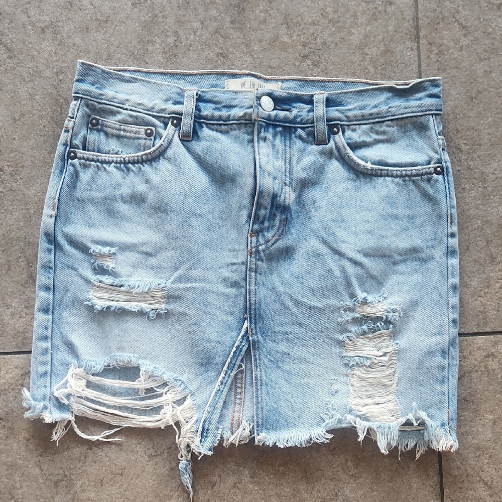 NWOT..We The Free Blue Jean Skirt